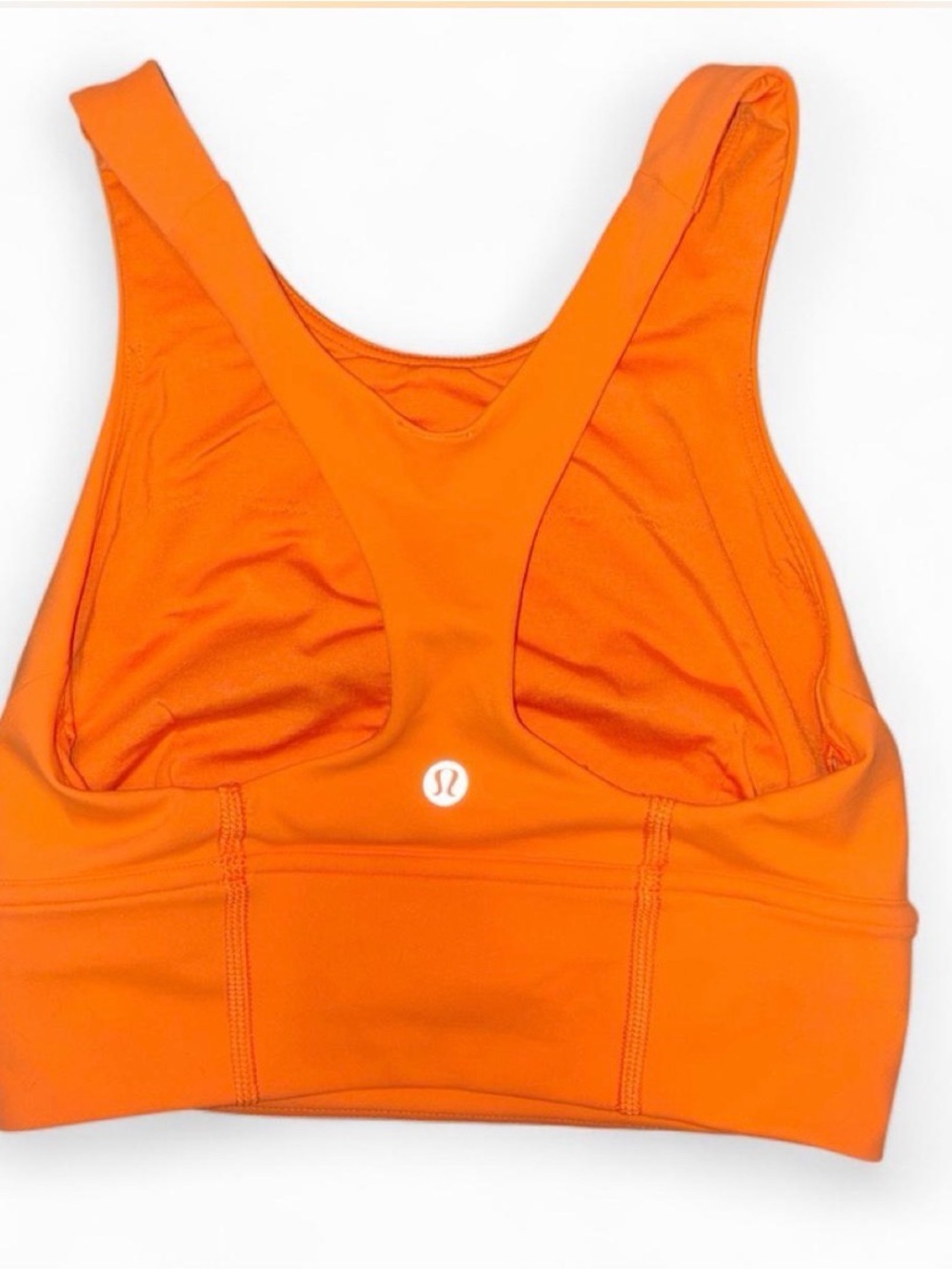 lululemon athletica Bright Orange Racerback Sports Bra